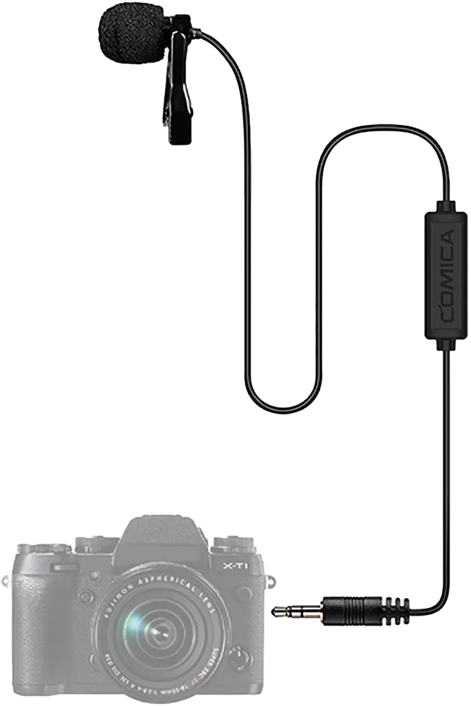 ميكروفون كوميكا أوديو متعدد الاتجاهات لكاميرات DSLR بدون مرآة، 6.0 متر، أسود، CVM-V01CP