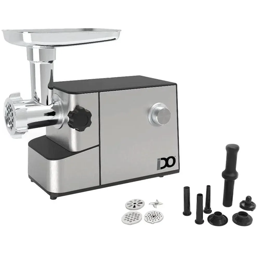 IDO Meat Grinder, 1500 Watt, Stainless Steel, Silver, MG1500-SV