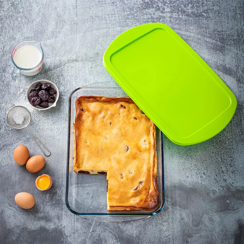 Pyrex Rectangular Casserole, 4.5 Litres, 40*27 Cm, Transparent
