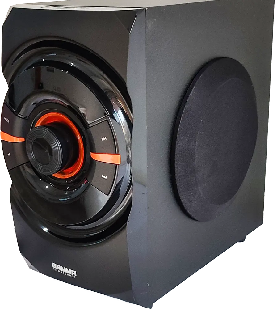 Gamma Subwoofer Speakers, 40 Watt, Bluetooth, USB Port, Black, GT-5510