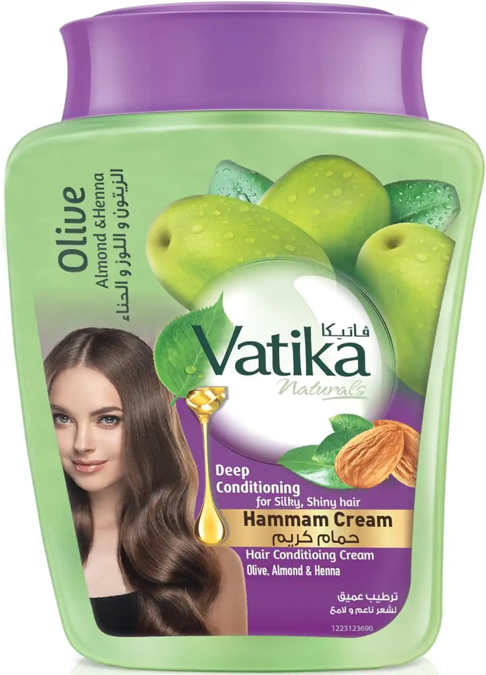 Vatika Naturals with Olive, Almond & Henna Hair mask Treatment Cream 1 Kg