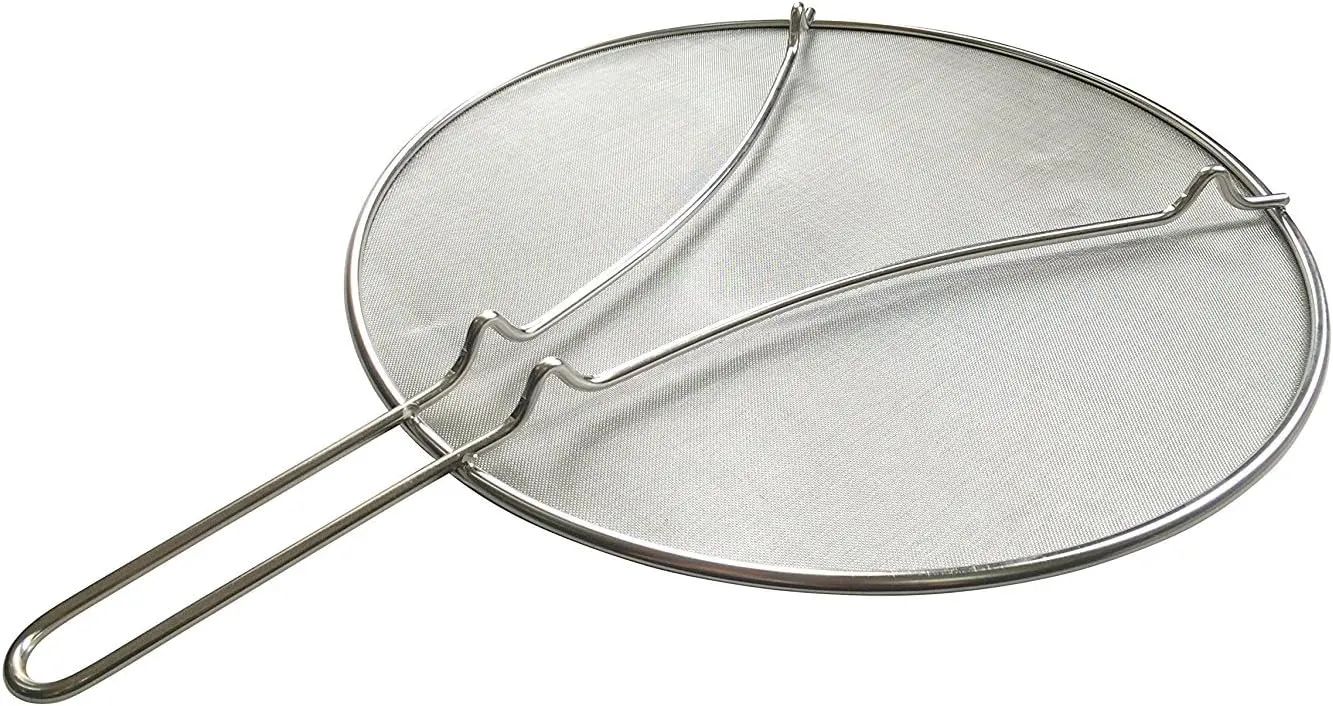 غطاء مانع الطرطشة بيد،وسط، استانلس