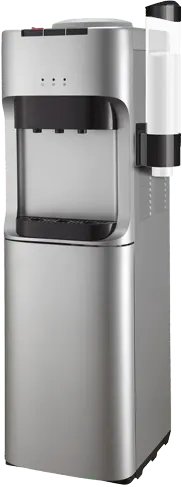 مبرد مياه فريش ،3 حنفية ( بارد و ساخن و فاتر)، تحميل علوي، حامل أكواب، فضي، FW.16VCDH