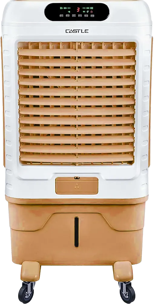 Castle Desert Air Conditioner, 85 Litres, Digital Touch Display, Remote Control, Gold-Grey
