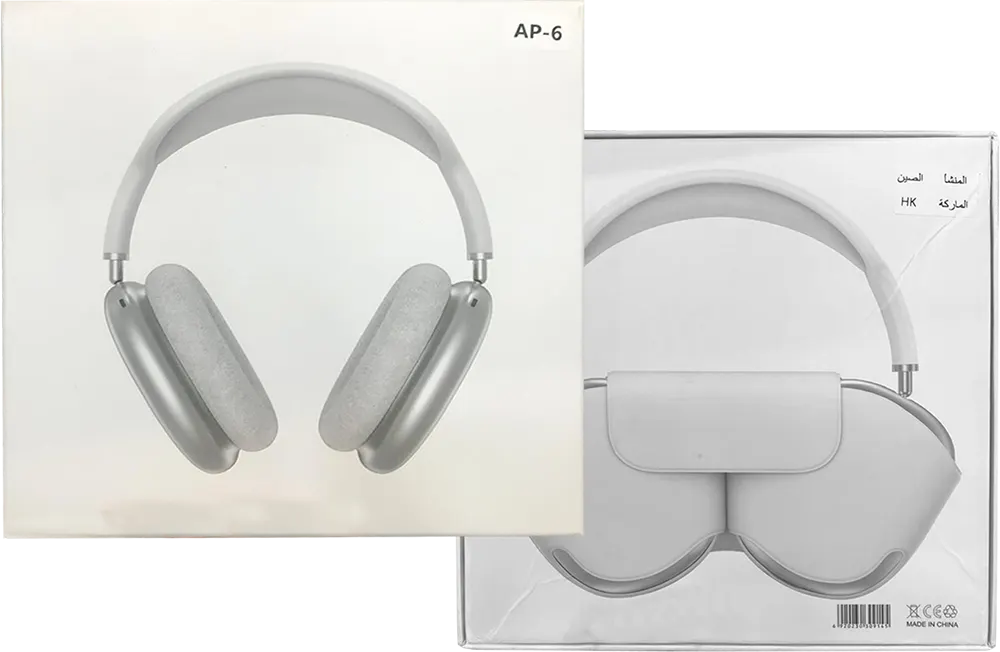 سماعة رأس لاسلكية HK  ايرماكس، بلوتوث، تقليل الضوضاء ، أبيض، AP-6