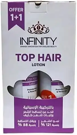 لوشن ضد تساقط الشعر توب هير من انفنيتي 120 مل (1+1)