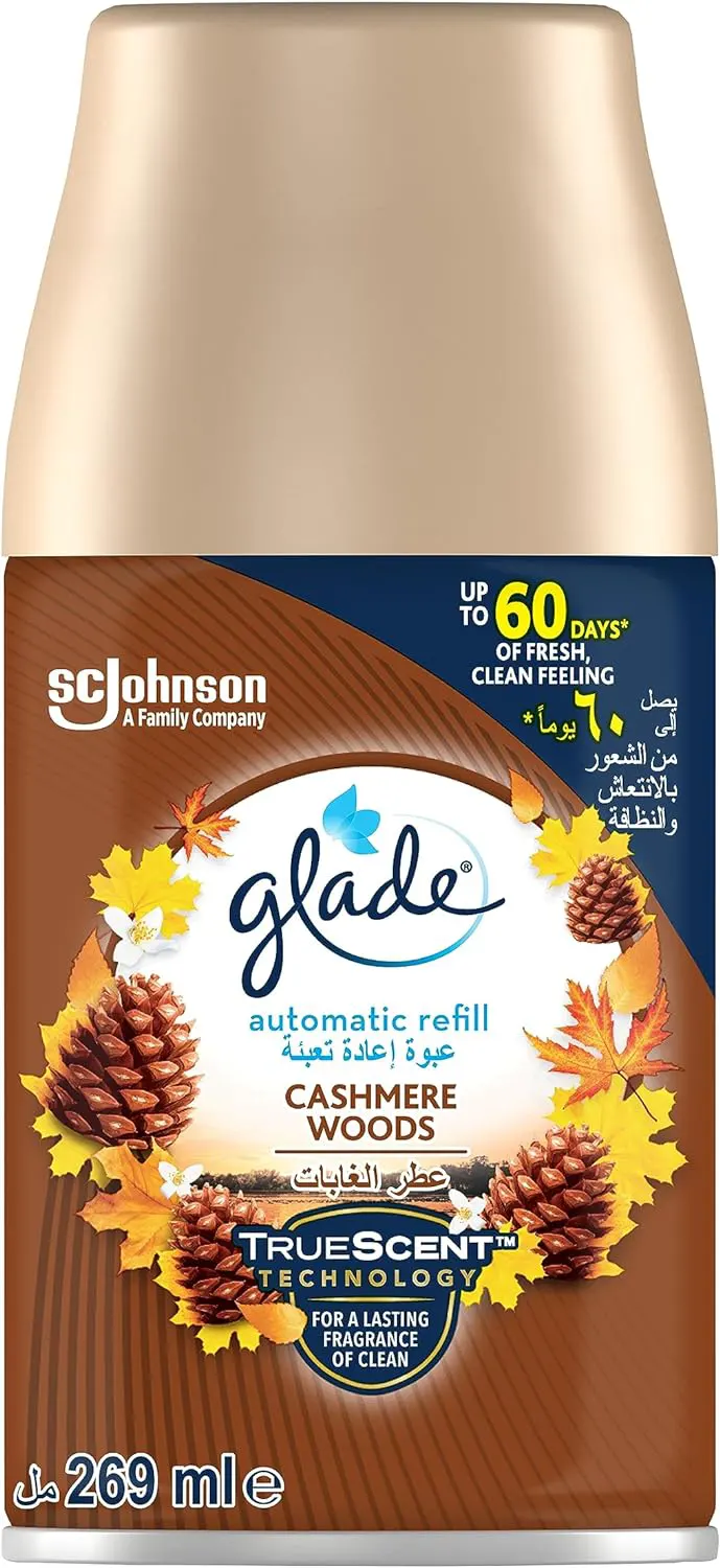 glade Automatic Spray Refill , CASHMERE WOODS Scent, 269 Ml