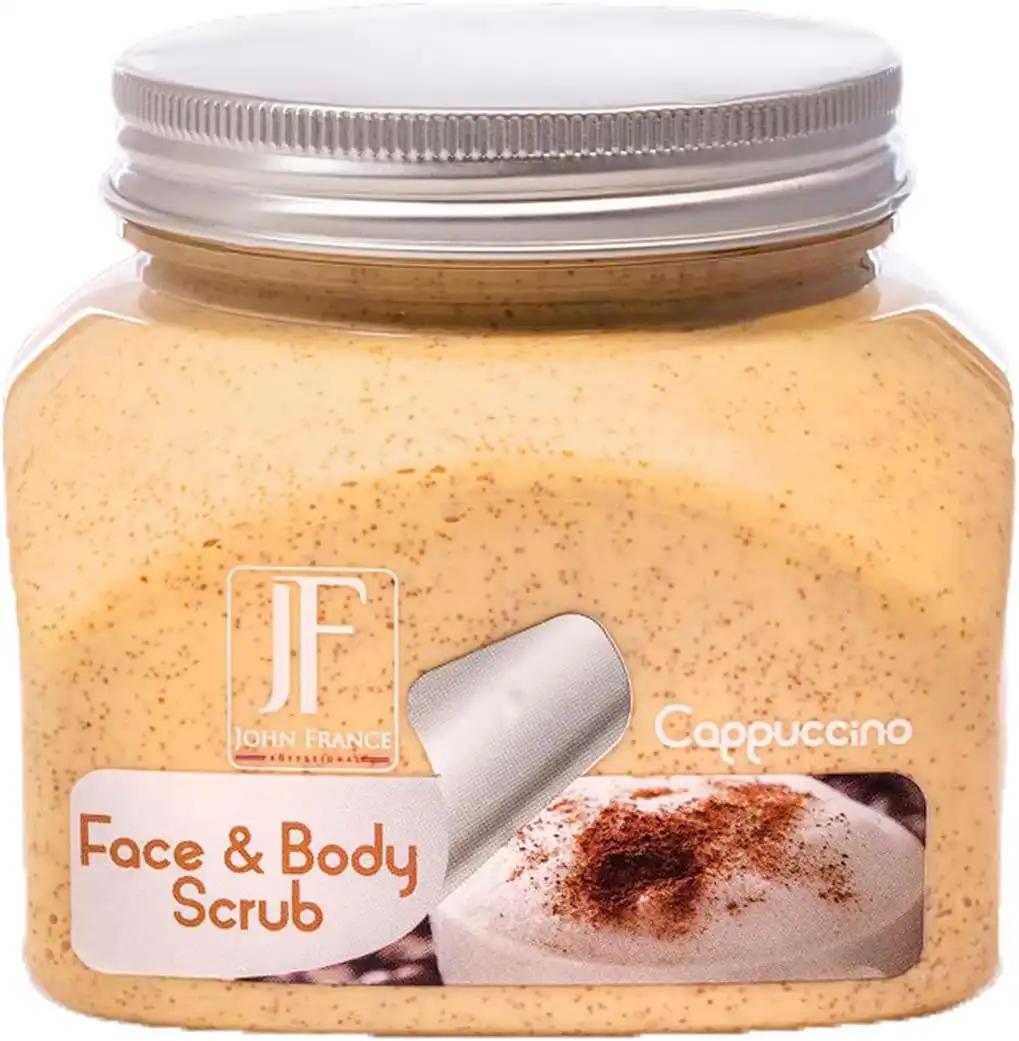 مقشر للوجه والجسم كابتشينو من جون فرانس 500 مل