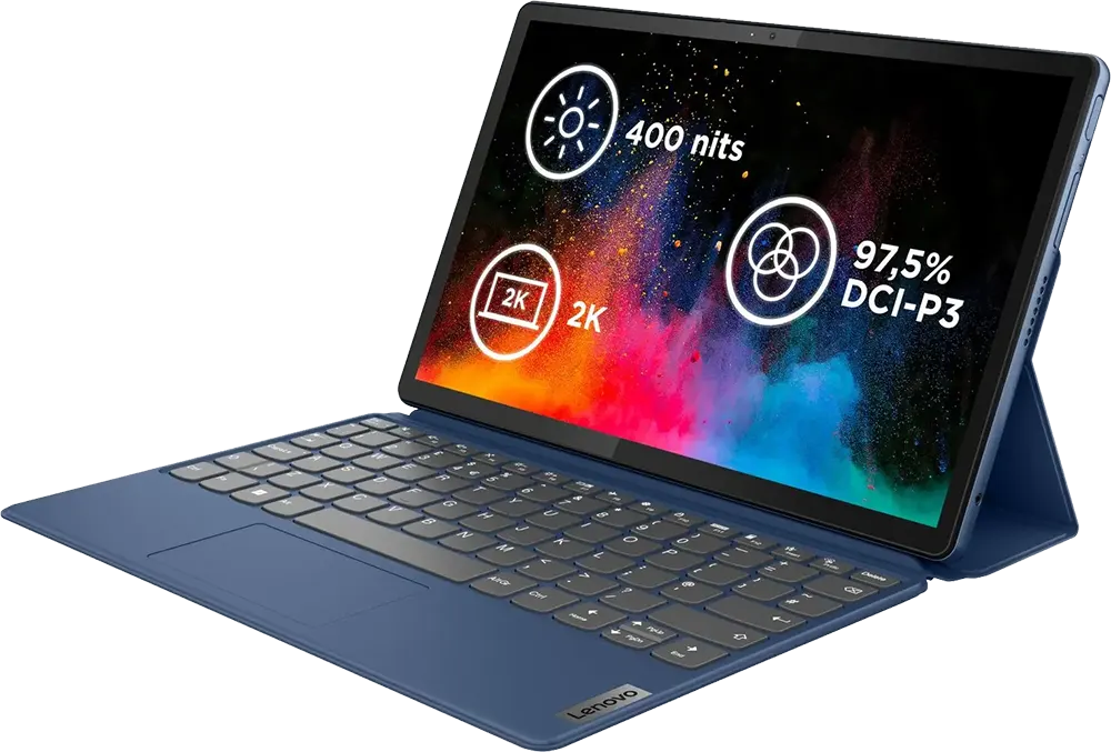 Lenovo Ideapad Duet 3 11IAN8 Laptop, Intel N100 0.8GHz, 4GB RAM, 128GB Storage, 11.5 Inch 2K Touch Screen Display, Integrated Intel® UHD Graphics Card, Windows 11 Home, Abyss Blue