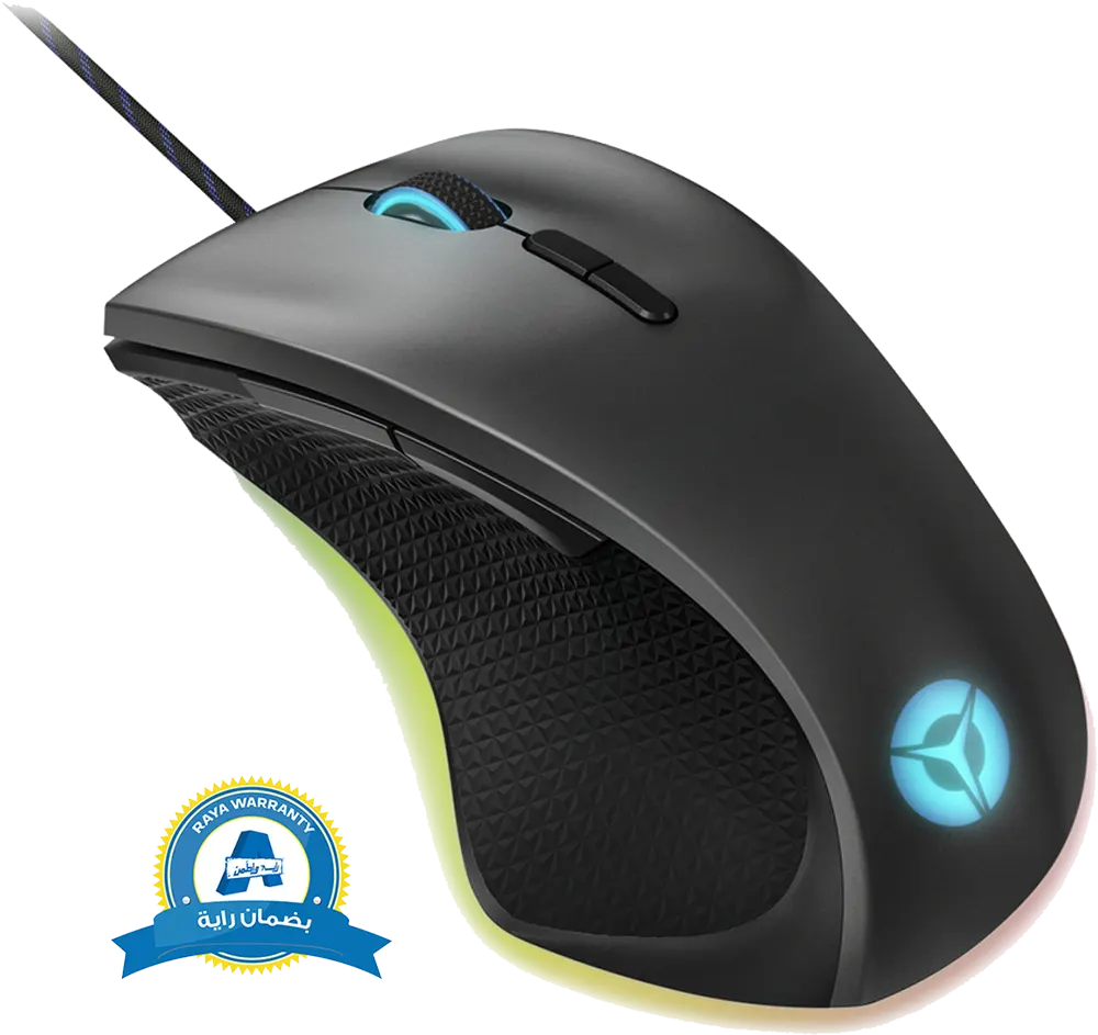 Lenovo USB Wired Gaming Mouse, RGB Lighting, 16000 DPI, Black, M500