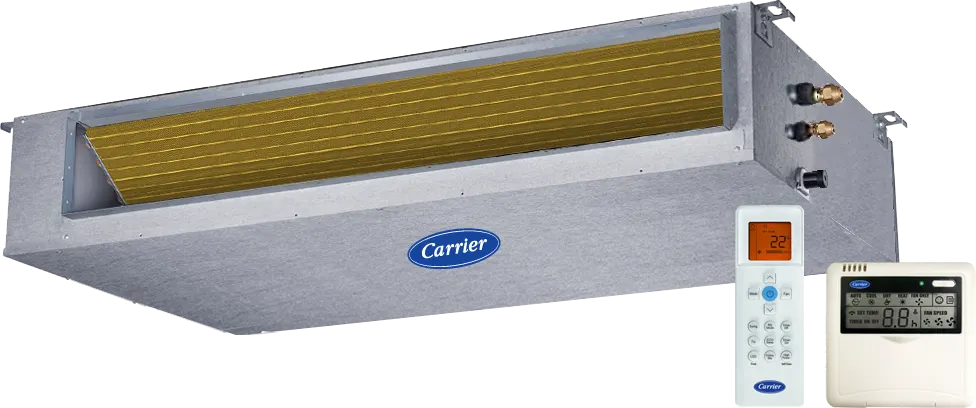 Carrier Concealed Air Conditioner, 3 HP, Cool-Heat, 38QDMT24N-718A6