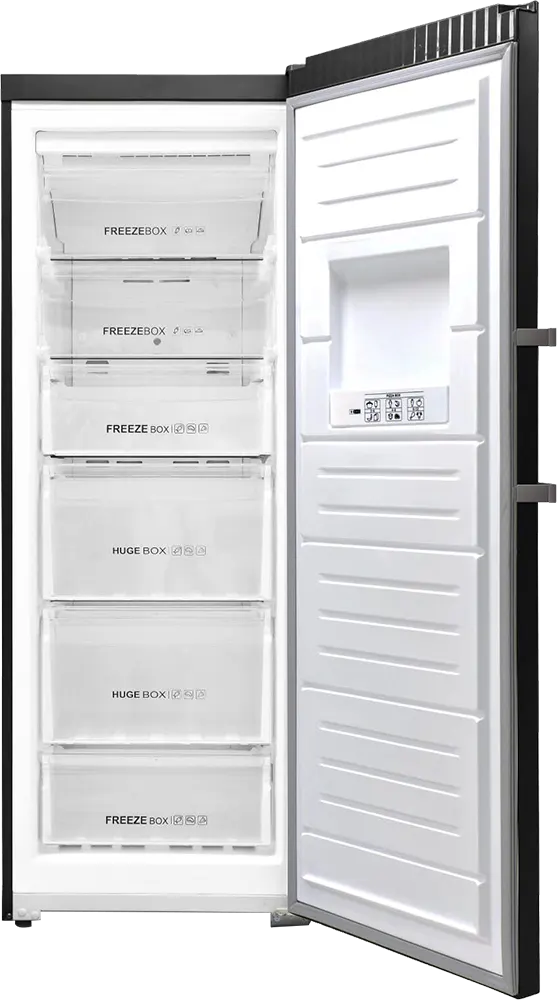 White Whale No Frost Upright Freezer, 6 Drawers, Digital Display, Black , WF-3060 HB