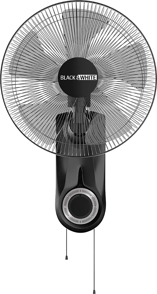 مروحة حائط بلاك اند وايت ستورم 18 بوصة، 3 سرعات، أسود، WF-79