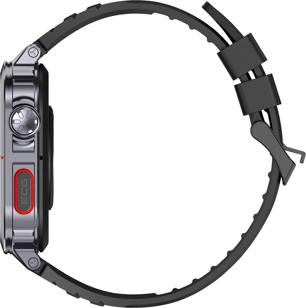 ساعة سمارت أيتل سونز E1، شاشة 1.95 بوصة  أموليد تعمل باللمس، مقاومة للماء، بطارية 300 مللي أمبير، أسود