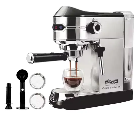ماكينة إسبريسو دي اس بي، 15 بار، 1450 وات، سيلفر، KA3065