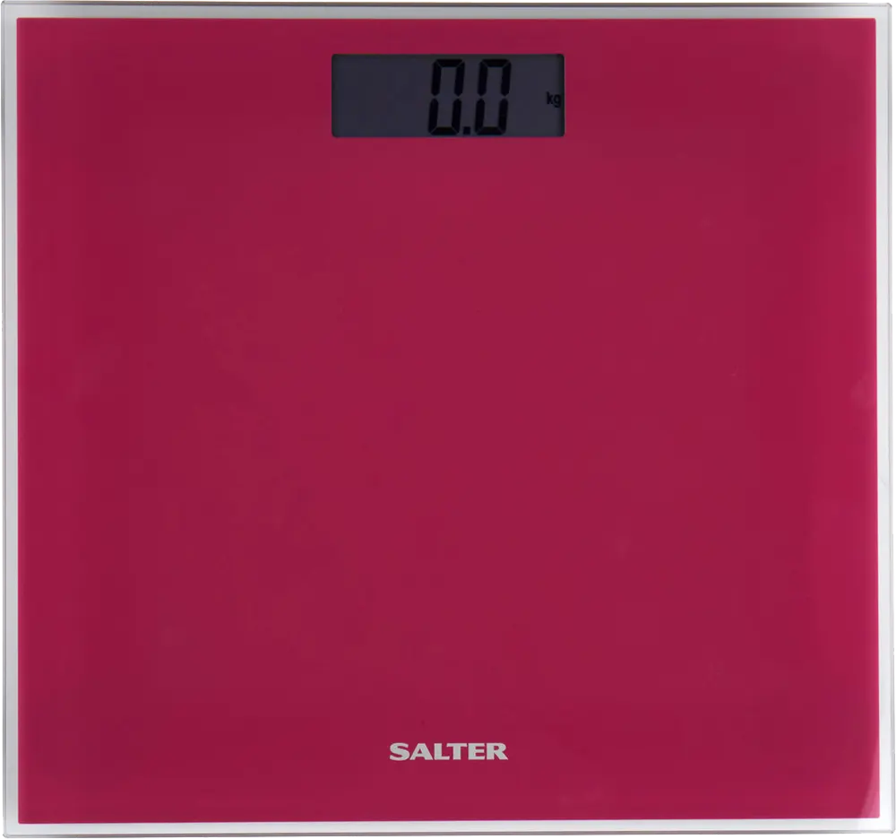 Salter Glass Bath Scale, 180 kg, Pink, PK3R-9037