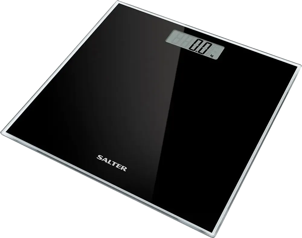 Salter Glass Bath Scale, 180 kg, Black, BK3R- 9037