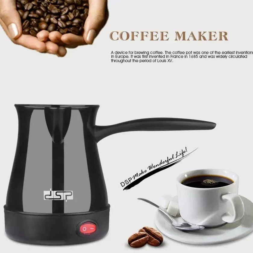 DSP Electric Coffee Maker, 600 Watt, 0.3 Liter, Plastic, Multiple Colors, KA3027
