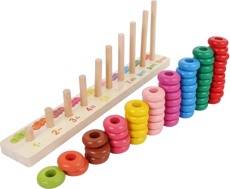 Wooden Counting Clouds Computation Bead