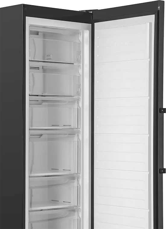 White Point Upright Freezer, No Frost, 7 Drawers, Digital Display, Black, WPVF371B