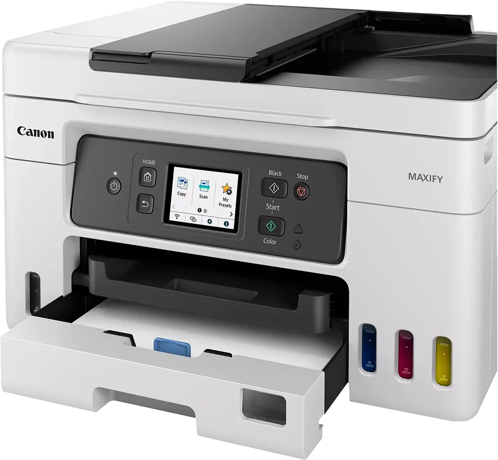 Canon Maxify Inkjet Printer (Print - Copy - Scan - Fax - Cloud), Wi-Fi, Ethernet, LCD, White, GX4040