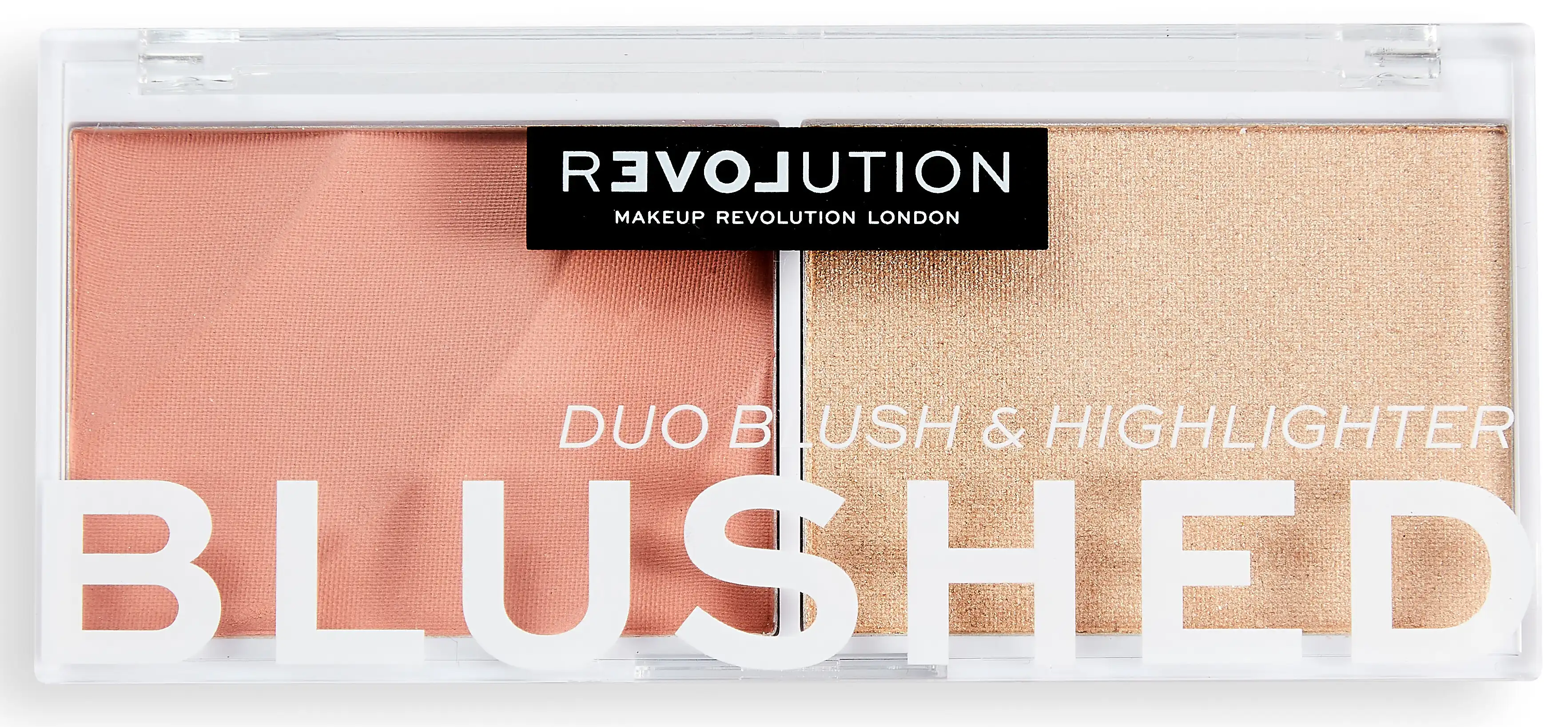 REVOLUTION RELOVE COLOUR PLAY BLUSH & HIGHLIGHTER BLUSHED DUO PALETTE  SWEET