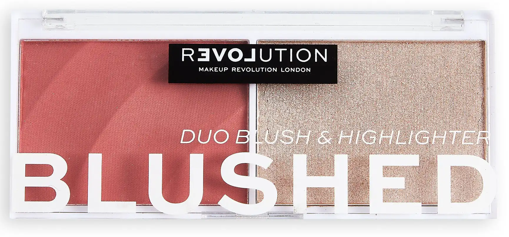 REVOLUTION RELOVE COLOUR PLAY BLUSH & HIGHLIGHTER BLUSHED DUO PALETTE CUTE