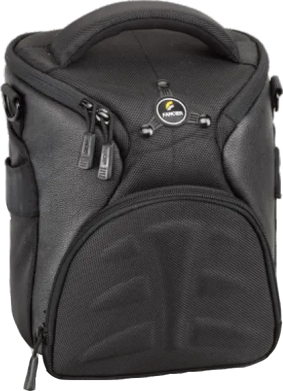 Fancier Nylon Camera Bag, Black, WB-9037