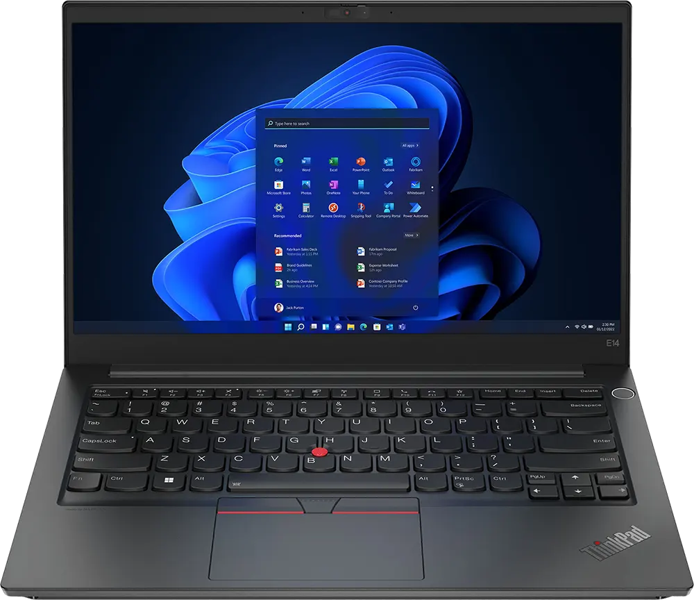 Lenovo Laptop Thinkpad E14 GEN 4 Intel Core I5-1235U, 8GB RAM, 512GB SSD Hard Disk, 14 Inch FHD Display, NVIDIA GeForce MX550 2GB Graphics Card , Black