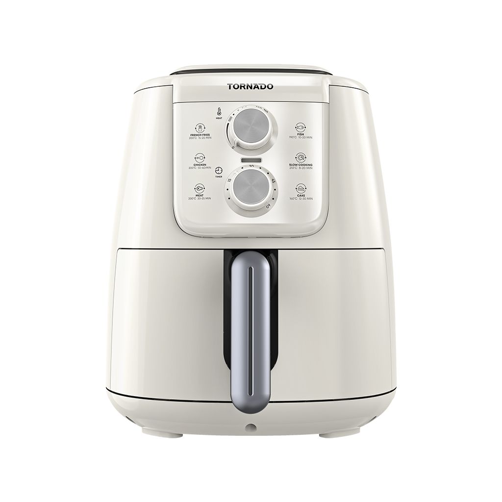 Tornado Air Fryer, 1550 Watt, 4 Liter, White x Silver, THF-1554M-XL-CS