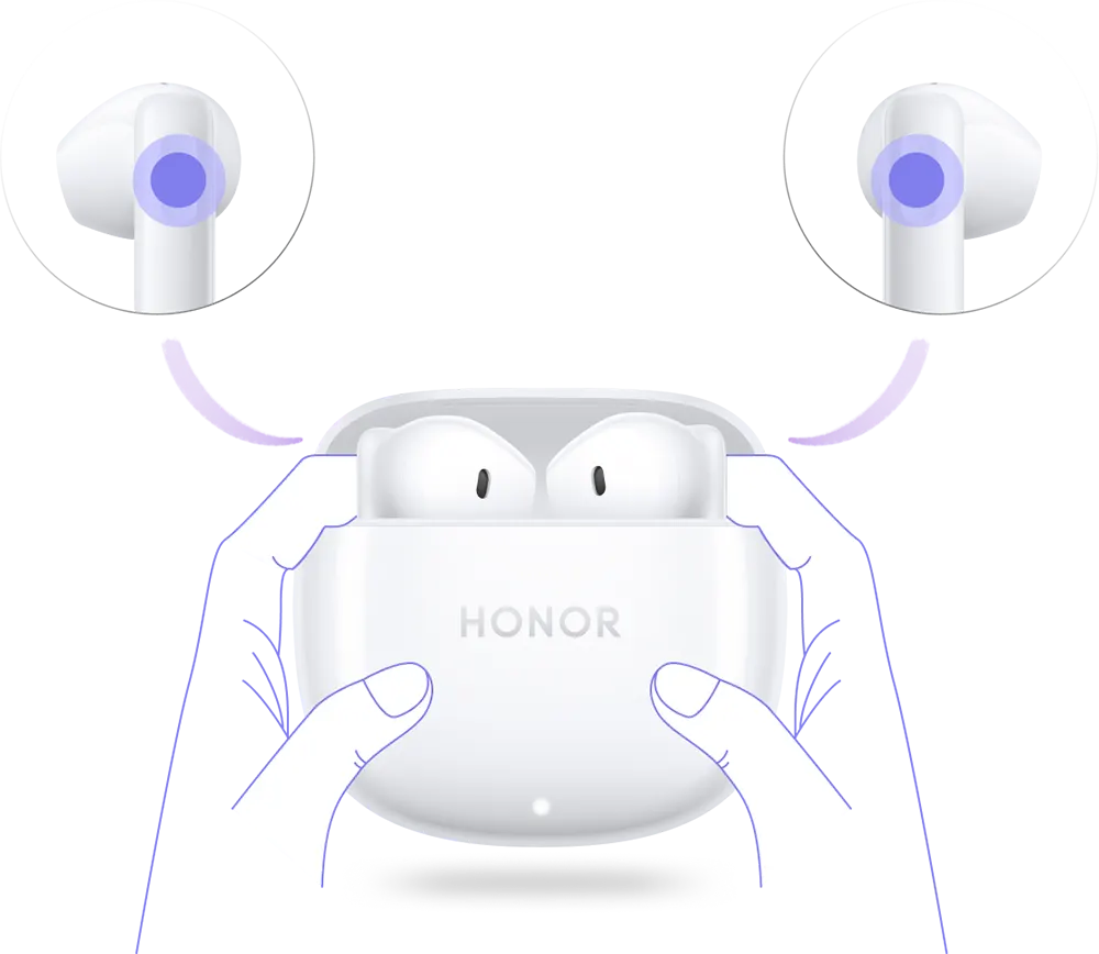Honor Earbuds  X6 Bluetooth, 510 mAh battery, white