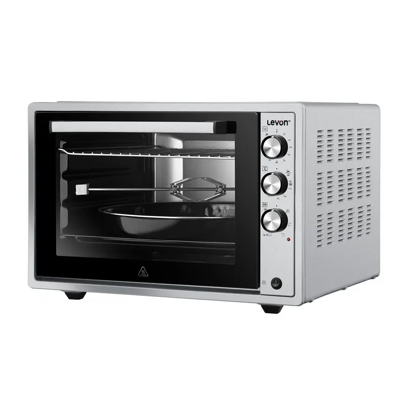 Levon electric oven, 70 litres, 1800 watts, double grill, fan, silver, (1615013)