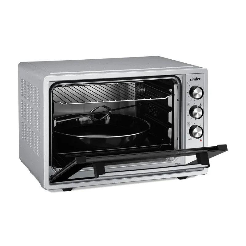Simfer electric oven, 70 litres, 1800 watts, grill, fan, silver, (1215143)