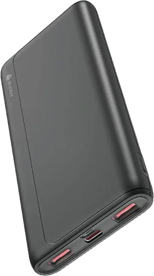 Power Bank Buddy 10000mAh, Fast Charging, 22.5W ,Black, P22