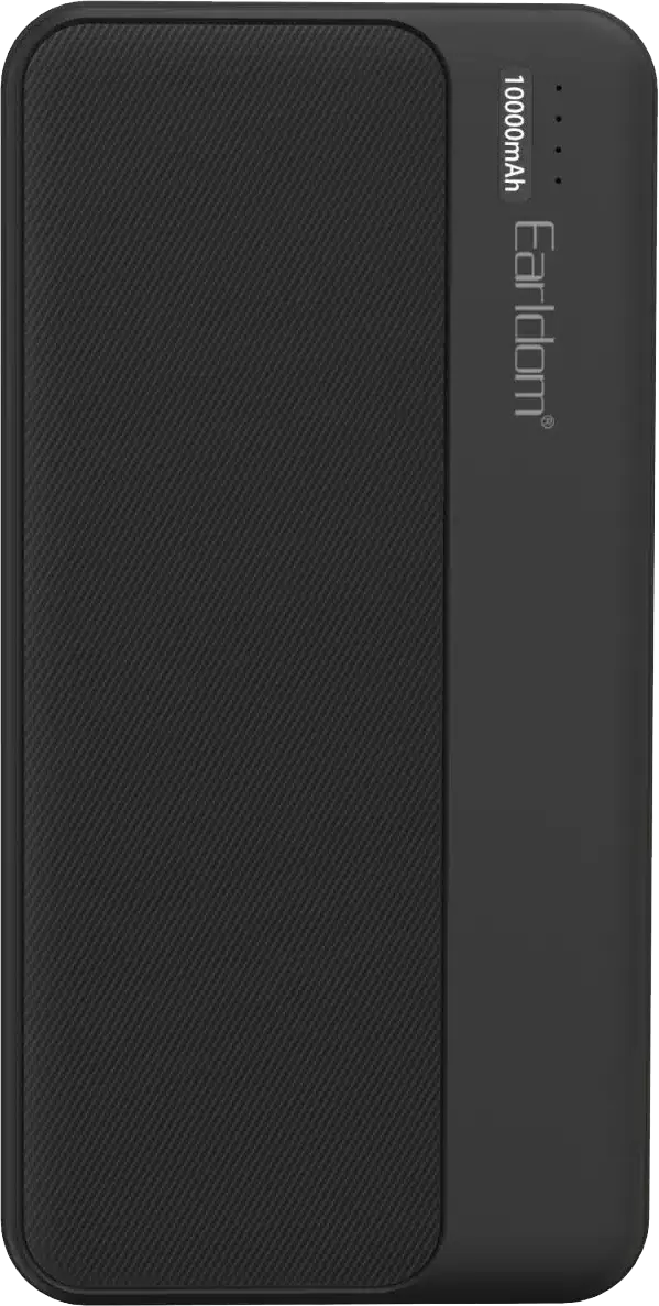 Earldom Power Bank, 10000 mAh, 5V, Black, ET-PB52