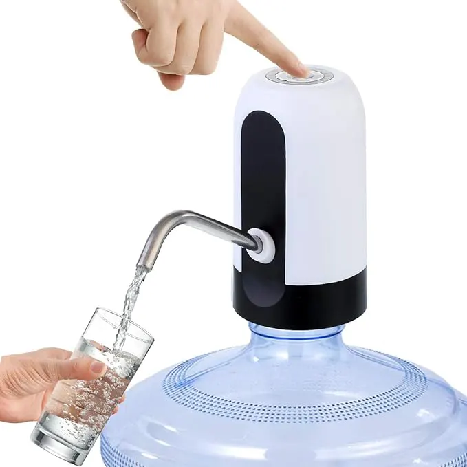 Luxe drinking water pump, cordless, automatic water bottle charging
