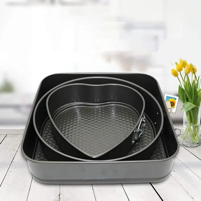 Tefal clips oven tray set, 3 pieces, black