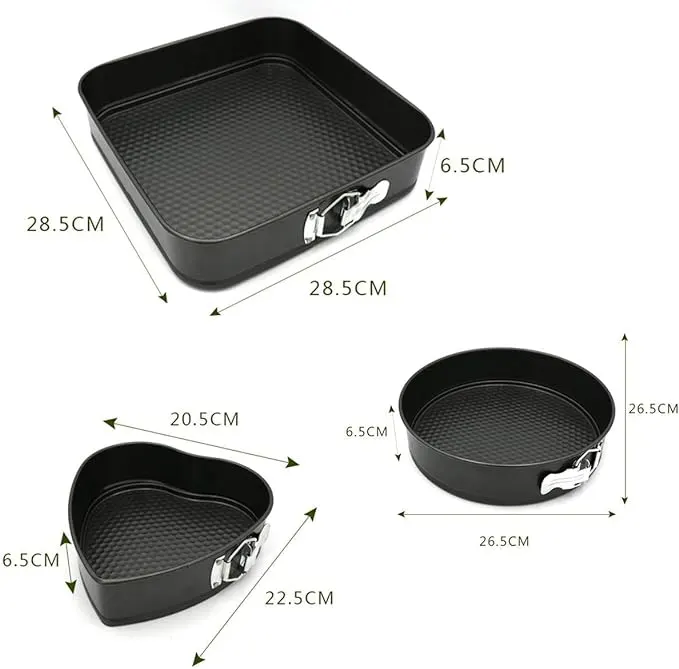 Tefal clips oven tray set, 3 pieces, black