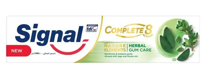 Signal Complete 8 Toothpaste, Herbal Extract, 100 ml