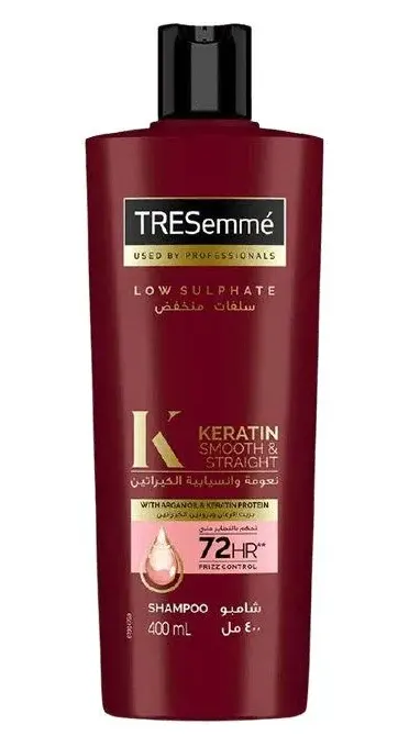 TRESemme Keratin Shampoo, Soft and Straight, 400 ml