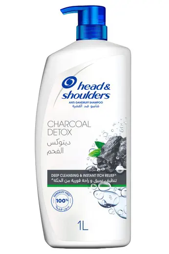 Head & Shoulders shampoo, anti-dandruff, with charcoal extract, 1000 ml