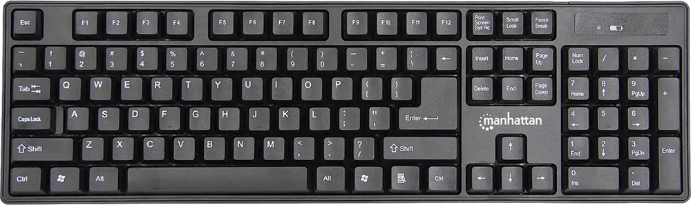 لوحة مفاتيح وماوس لاسلكية مانهاتن ، أسود، KB717