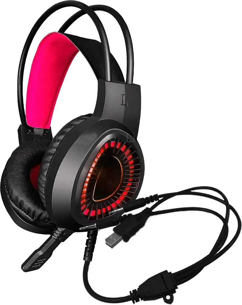 Forev Wired Gaming Headphone, Wired, 3.5 Plug+ USB, Black, FV-M18