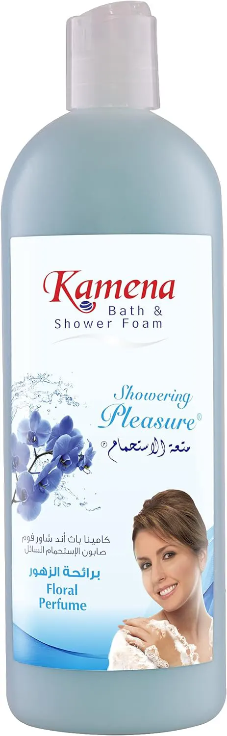 شاور كامينا فوم برائحة الزهور، 750 مل .