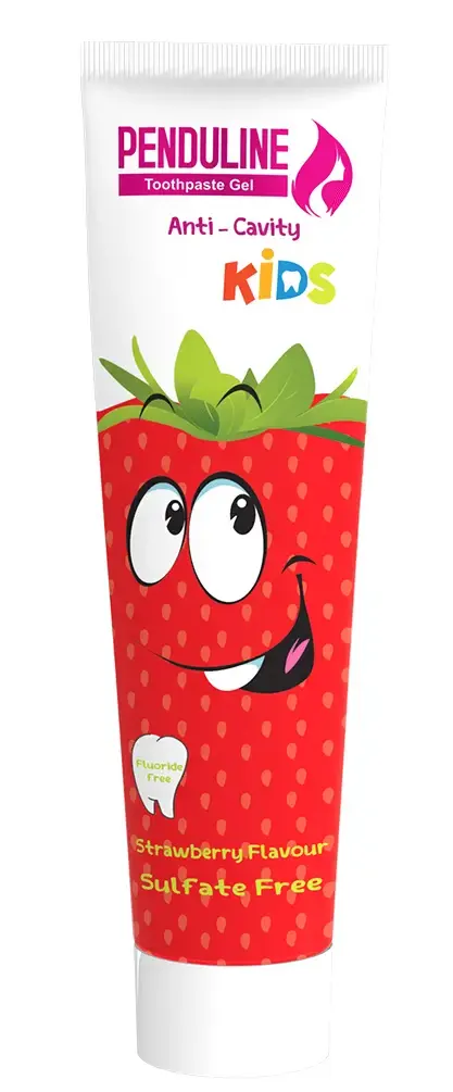Penduline Strawberry Children's Toothpaste, Anti-Cavity Toothpaste, 75 ml.
