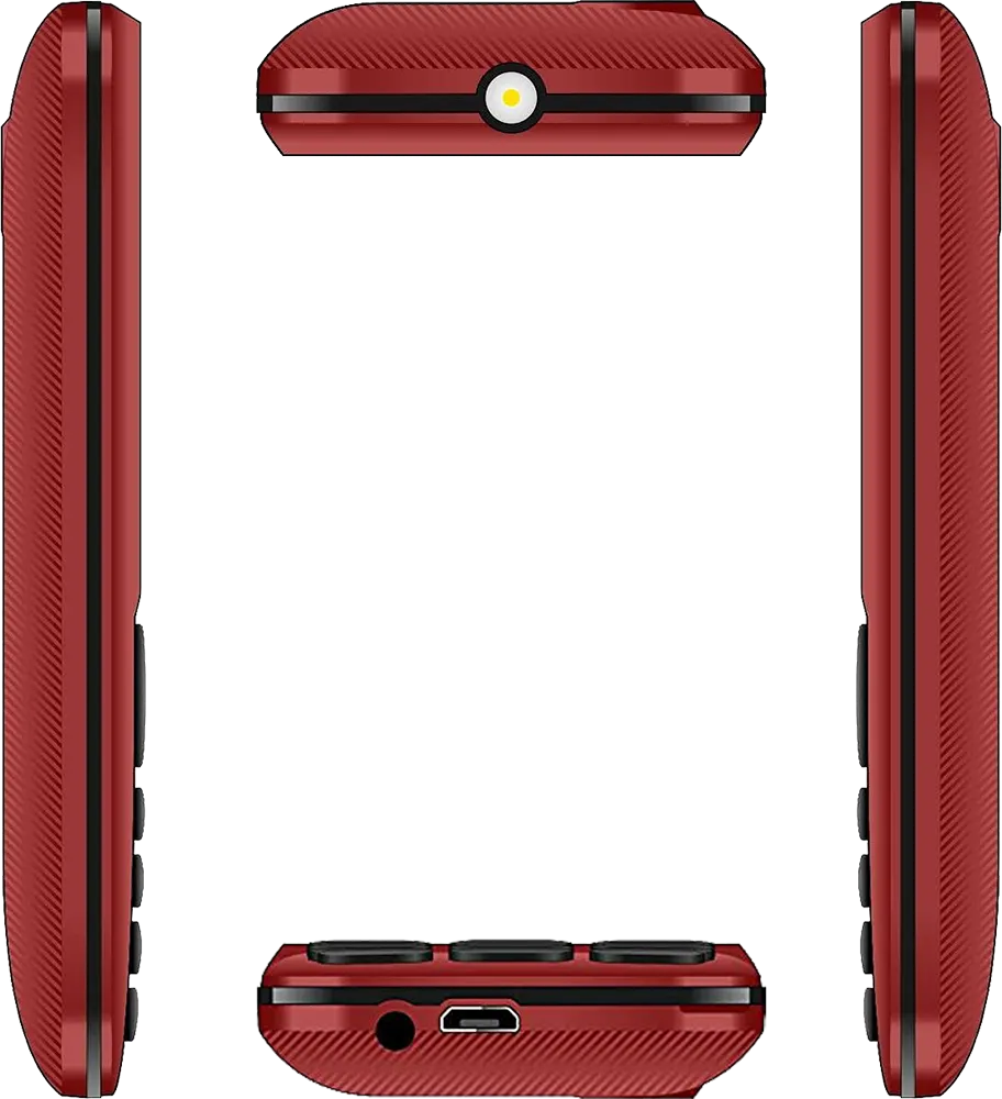 موبايل مايكروماكس X416 ، ثنائي الشريحة ،ذاكرة داخلية 24 ميجابايت ، رامات 32 ميجابايت ،أحمر