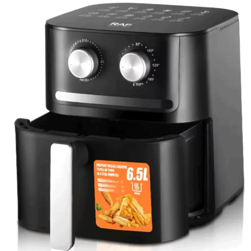 Raf Air Fryer, 1600 Watt, 6.5 Liter, Black, R. 5255