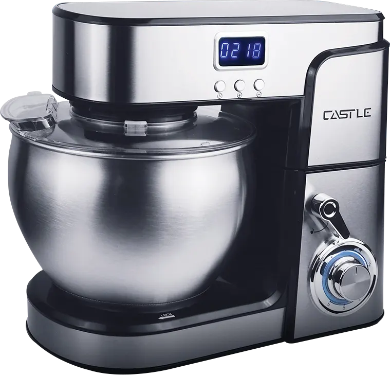 Castle Stand Mixer, 1800 Watt, 7 Litres, 6 Speeds, Digital Display, Silver, SM-1570
