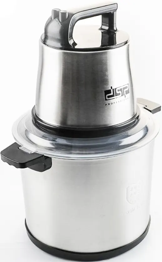 DSP Vegetable and Meat Chopper, 1400 Watt, 10 Liter, Silver, KM4090