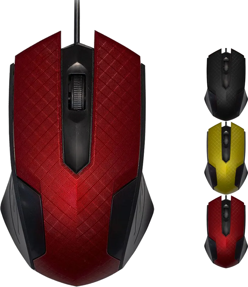 Wired Mouse Gamma, USB Interface, 800DPi, Multi-Color, M-62